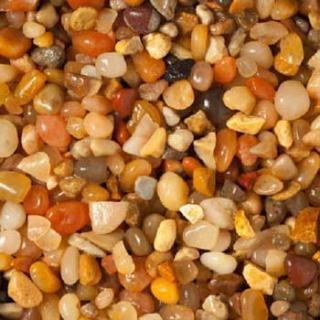 CaribSea Super Natural Essentials Frshwater Gravel Gemstone Creek 1-8-1-4" 5-5lbs