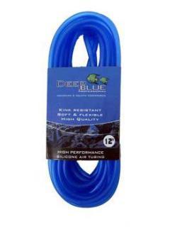 Deep Blue High Performance Silicone Air Tubing 12 ft. Blue