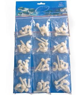 Eshopps Nylon Screw Set 5 Pc. For Eshopps Overflow Boxes 12 Pk.