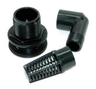 Bulkhead Kit 1" Black Slip