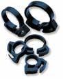 Two Little Fishies 1-2" Plastic Hose Clamp Set 6 pc.