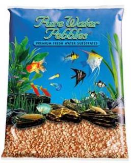 Nature's Ocean Pure Water Pebble Neon Orange 5lb 6pk