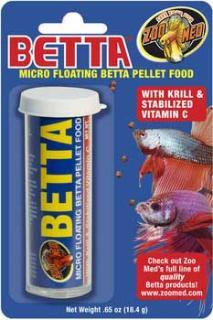 ZooNed Floating Betta Micro Pellet Food .65 oz.