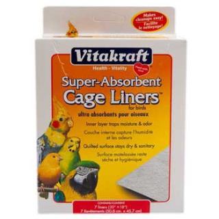 Vitakraft Bird Absorbent Cage Liner 7Pk