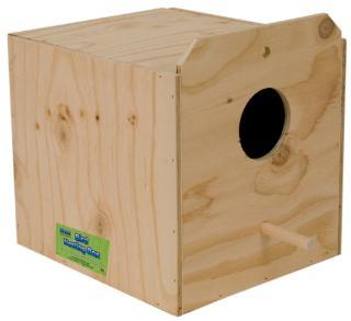 Ware Wood Nesting Box Cockatiel Reverse