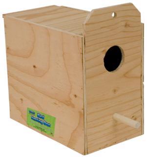 Ware Wood Nesting Box Lovebird Reverse