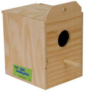 Ware Wood Nesting Box Parakeet Reverse