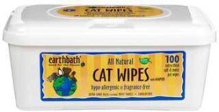 Earthbath Grooming Wipes - Hypo Allergenic Cat Wipes - 100 Ct.