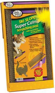 Four Paws Ski Slope Catnip Scratching Post