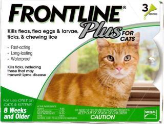 Frontline Plus Flea And Tick Treatment For Cats 3 Month Supply