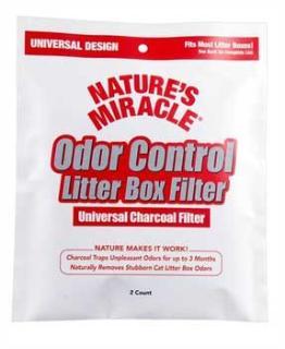 Nature's Miracle Odor Control Universal Charcoal Filter 2PK