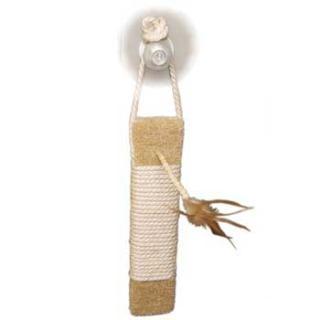 Ware Kitty Door Hang 19 Sisal & PomPom