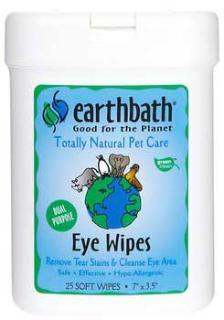 Earthbath Grooming Wpies Eye Wipes 25 Ct.