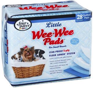 Four Paws Little Dog Wee Wee Pads 28 count 16.5 x 23.5