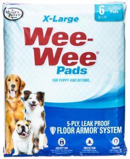 Four Paws Wee Wee Pads Xlarge 6-pk 28 x 34