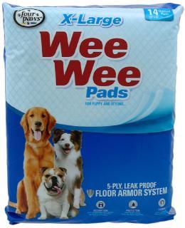 Four Paws Wee Wee Pads Xlarge 14-pk 28 x 34