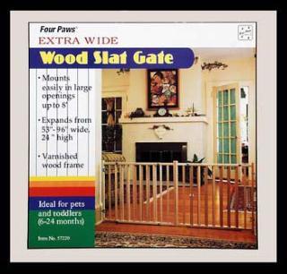 Four Paws Wood Slat Gate 24