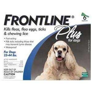 Frontline Plus 6 Month Dog 23-44 lb.