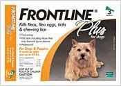 Frontline Plus Orange Flea And Tick Treatment For Dogs 5-22 lb. 3 Month Supply