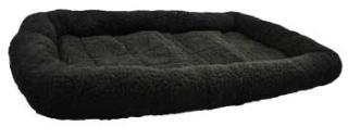 Dreamzone Fleece Bed Black 30X22