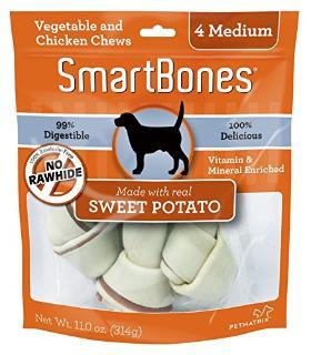 SmartBones Sweet Potato Medium 4 Pk.