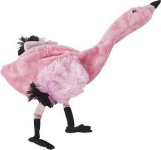 Ethical Skinneeez Plush Pink Flamingo Dog Toy 20