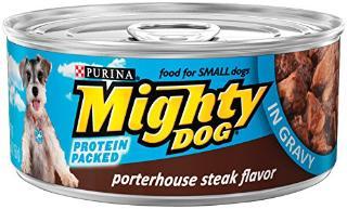 Mighty Dog Porterhouse Steak Flavor in Savory Sauce 24-5.5 oz.