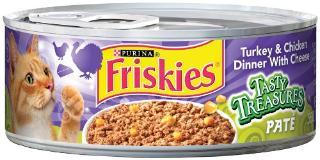 Friskies Tasty Treasures Pate Turkey-Chicken 24-5.5oz