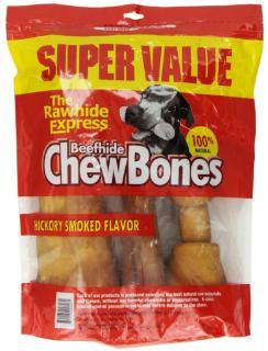 Rawhide Express Super Bone Value Pack Knotted Bone, 6-7" 6 Ct.