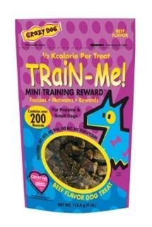 Cardinal Pet Crazy Dog Train Me Beef 4Oz