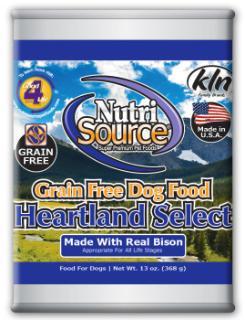 Nutri Source Grain Free Heartland Select Can Dog Food 12-13Z