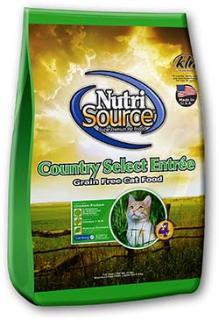 Nutri Source Grain Free Country Select Entre Cat Food 15#