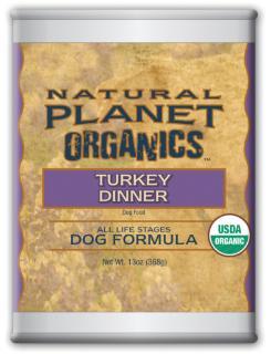 Natural Planet Organic Turkey Dog Food 12-13OZ