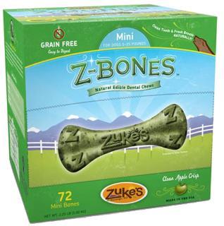 Zuke's Performance Z-Bone Mini Clean Apple Crisp - Shelf-Counter Display 72 Ct.