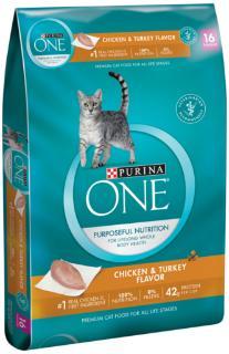 Purina One Adult Cat Chicken & Turkey 16#