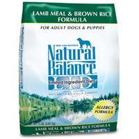 Natural Balance Limited Ingredient Diet Lamb Meal &amp; Brown Rice Dry Dog Food 28 lb.