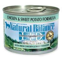 Natural Balance Limited Ingredient Diets Chicken & Sweet Potato Canned Dog Food 12-6 oz.