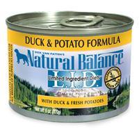 Natural Balance Limited Ingredient Diets Duck & Potato Canned Dog Food 12-6 oz.