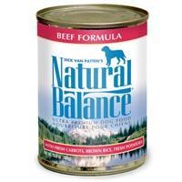 Natural Balance Beef & Rice Can Dog Formula 12-13 oz.