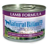 Natural Balance Lamb & Rice Can Dog 12-6 oz.