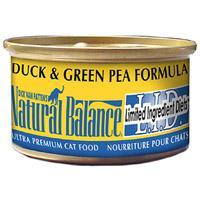 Natural Balance Limited Ingredient Diets Green Pea & Duck Canned Cat Food 24-3 oz.