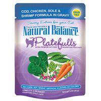 Natural Balance Platefulls Cod, Chicken, Sole & Shrimp Formula In Gravy, 24-3 oz.