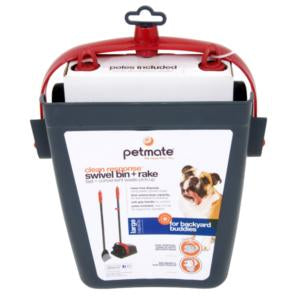 Petmate Clean Response Swivel Bin & Rake