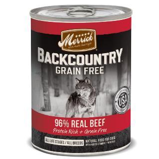 Merrick Backcountry 96% Real Beef Recipe Dog 12-12.7oz