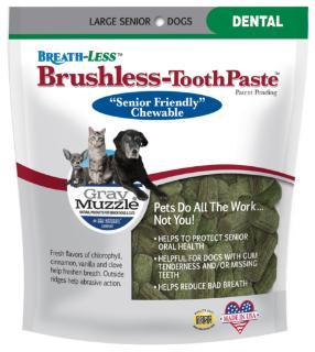 Ark Naturals Gray Muzzle - Breathless Brushless Toothpaste Large Senior Dogs 7.8Z