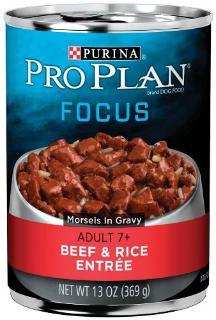 Pro Plan Beef and Rice Senior Dog 12-13OZ