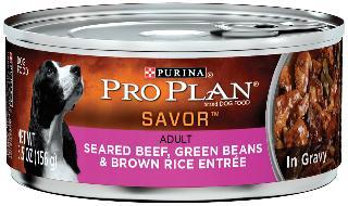 Pro Plan Adult Seared Beef-Beans-Rice Can Dog 24-5.5oz