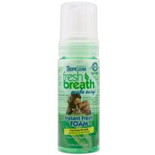 Tropiclean Fresh Breath Mint Foam 4.5 oz.