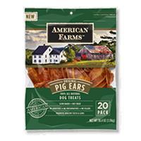 American Farms Pig Ear Bagged - Natural - 38.4 oz. Bagged