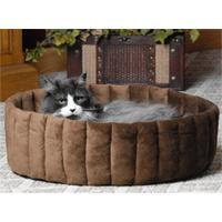 K&H Kitty Kup Small Tan-Mocha 16